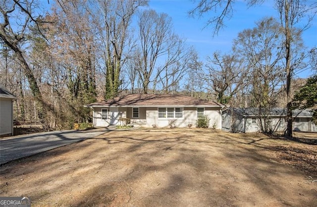 view of rear view of property