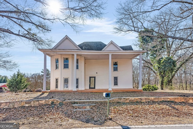 view of front of home