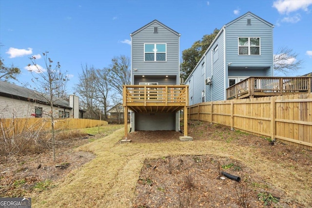 550 Paines Ave NW, Atlanta, GA 30318 - rear view of property featuring a wooden deck