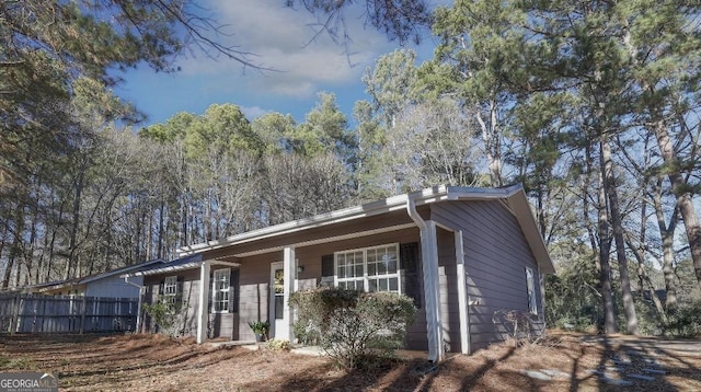 view of ranch-style house