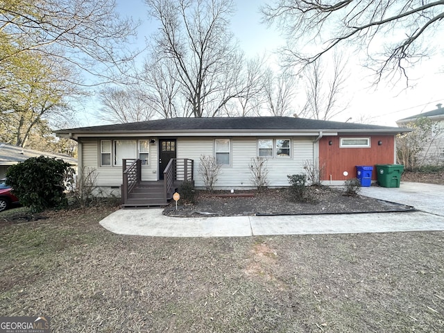 view of ranch-style house