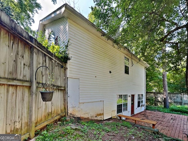 view of home's exterior with a patio area