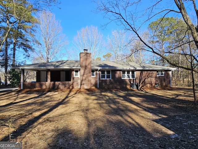 view of rear view of property