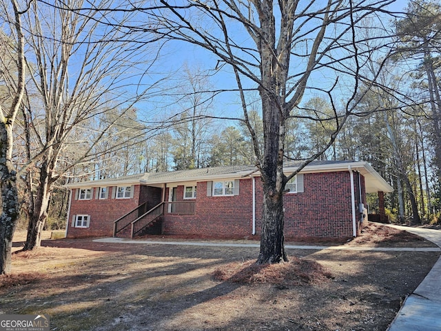 view of front of home