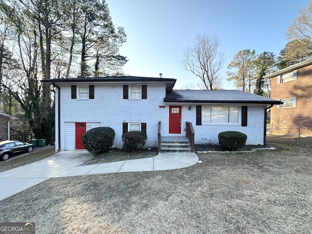 tri-level home with a garage