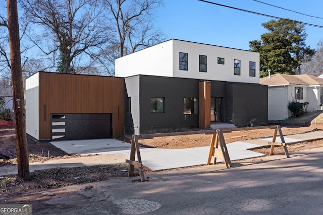 view of contemporary house