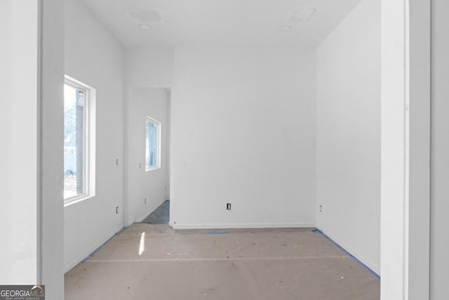 unfurnished room with plenty of natural light