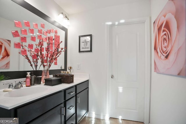 bathroom with vanity