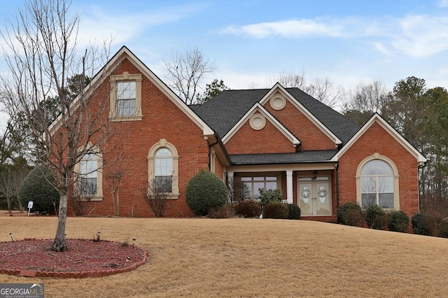 view of front property with a front yard