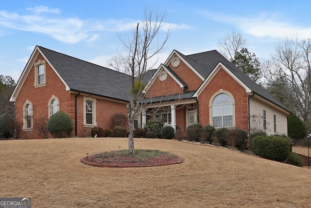 view of property with a front yard