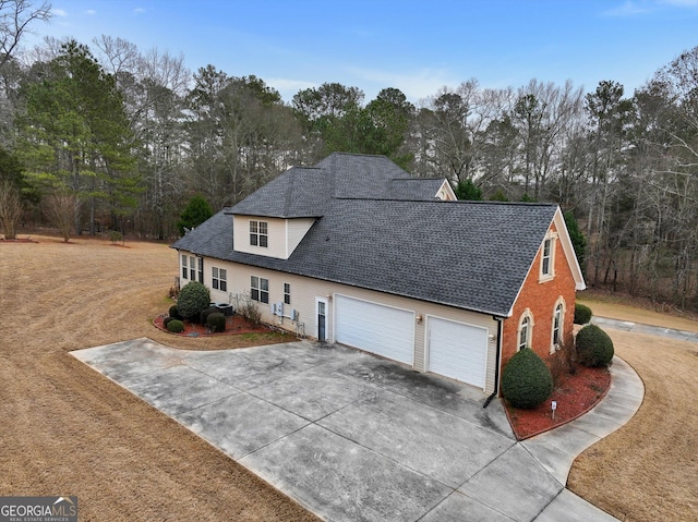 front of property featuring a garage