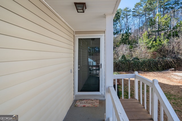 view of entrance to property