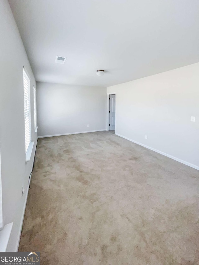 view of carpeted empty room