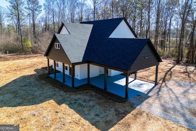 view of property's community with a patio