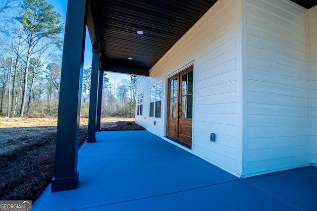 view of patio / terrace with french doors