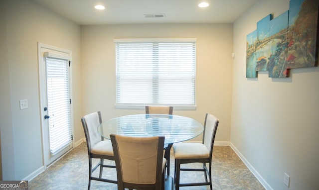 view of dining space