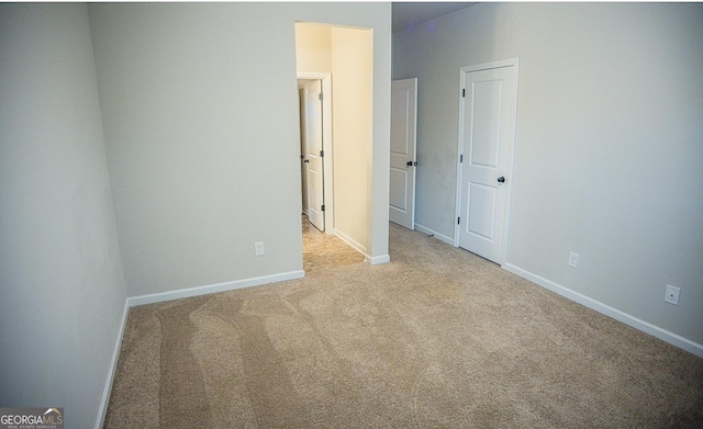 view of carpeted empty room