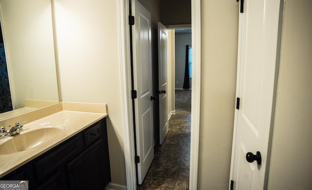 bathroom with vanity