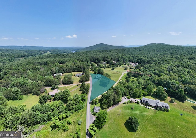 130 Stablegate Dr, Blairsville, GA 30512 - bird's eye view of a heavily wooded area