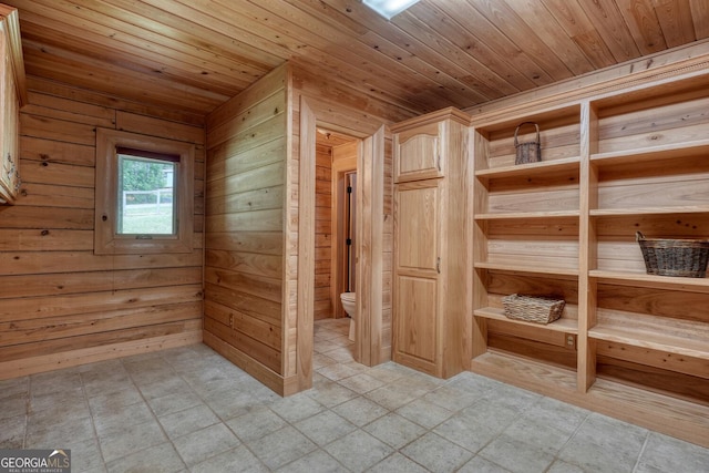 130 Stablegate Dr, Blairsville, GA 30512 - interior space with wooden ceiling and wooden walls