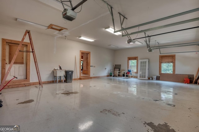 130 Stablegate Dr, Blairsville, GA 30512 - garage with a garage door opener and an indoor pool