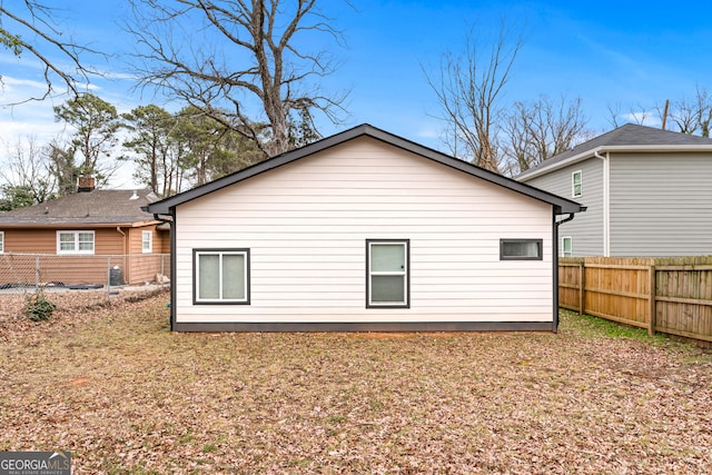 view of rear view of property