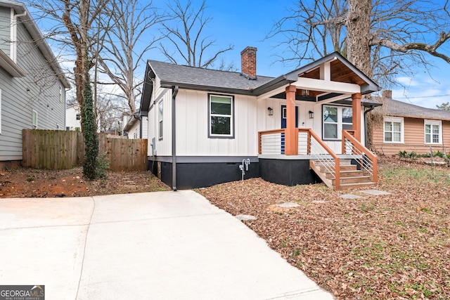 view of front of property