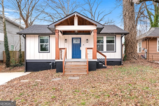 view of bungalow