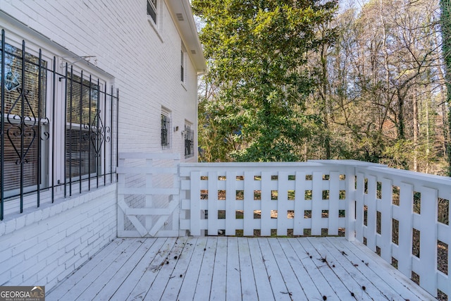 view of wooden terrace