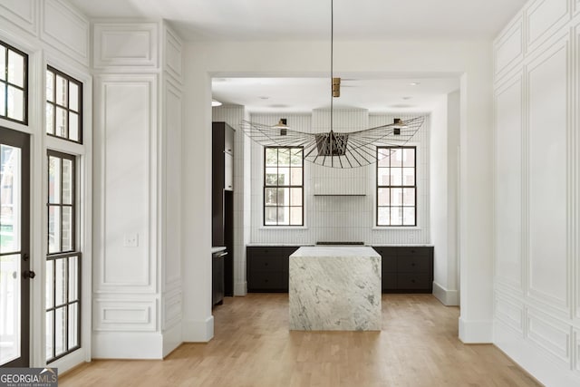 interior space featuring light hardwood / wood-style floors