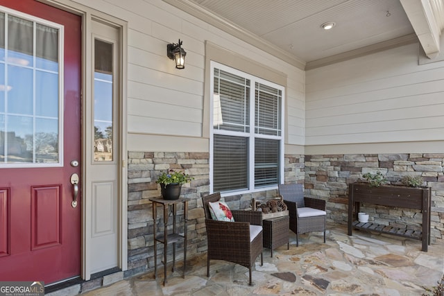 view of patio / terrace featuring a porch