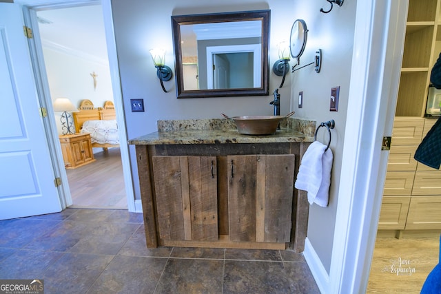 bathroom with vanity