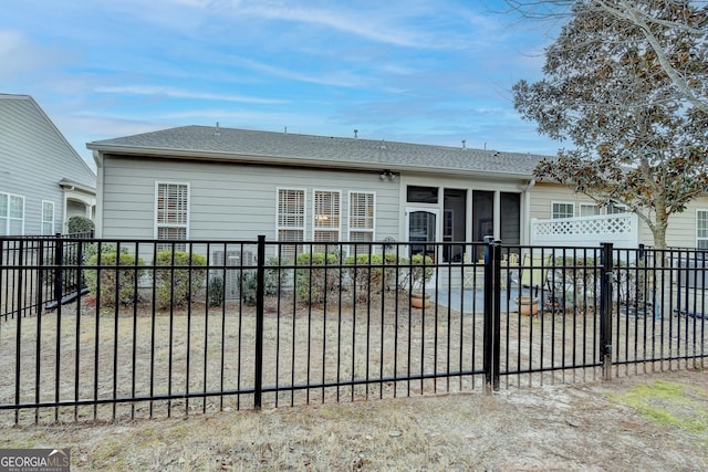 view of rear view of property