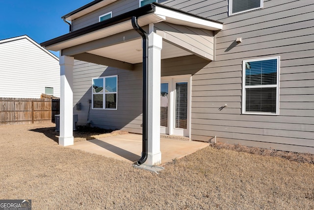 back of house featuring a patio area