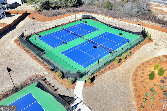 view of sport court