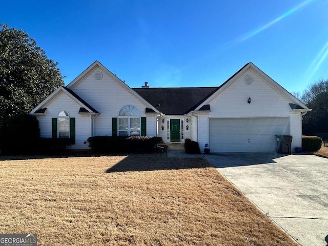 ranch-style house with a garage