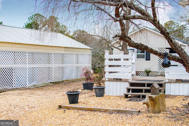 view of side of property