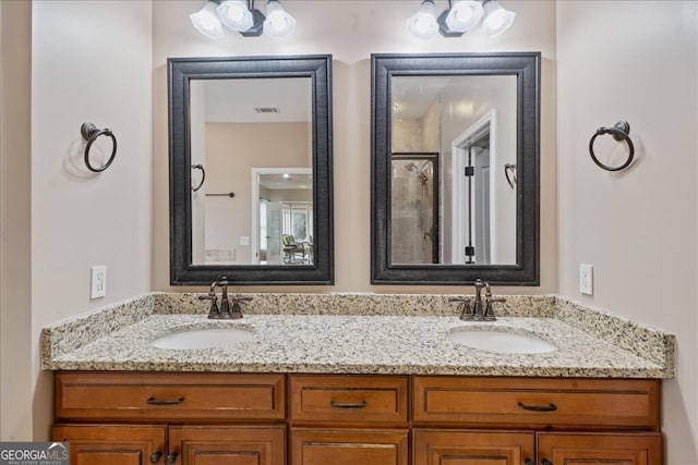 bathroom featuring vanity