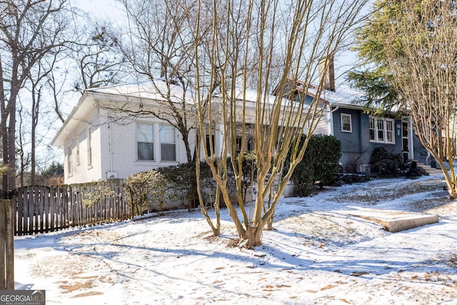 view of front of home