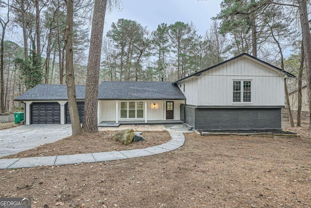 tri-level home with a garage