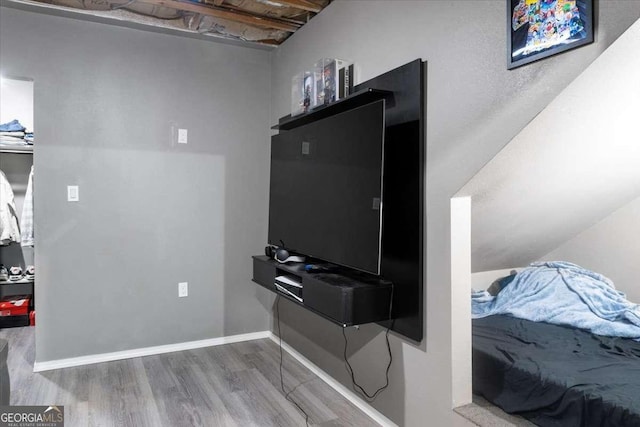 interior space featuring hardwood / wood-style flooring