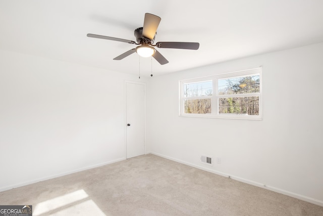 view of carpeted empty room