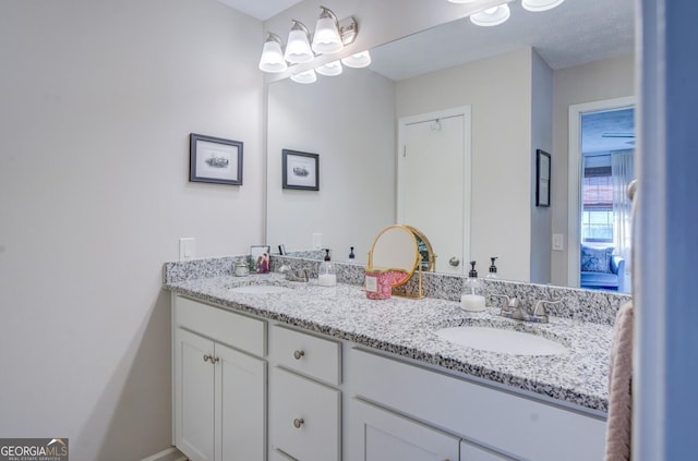 bathroom with vanity