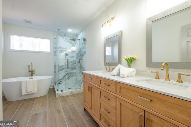 bathroom featuring tile patterned floors and vanity