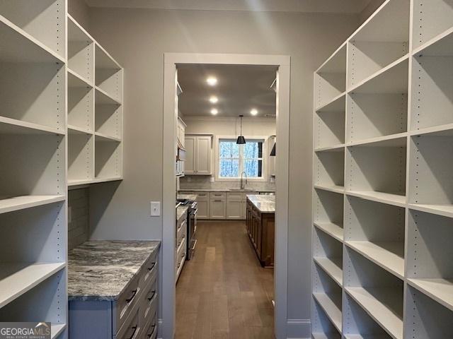 pantry with a sink