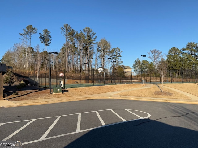 view of basketball court