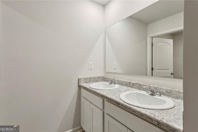 bathroom with vanity