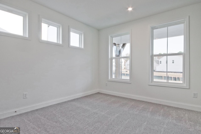 view of carpeted empty room