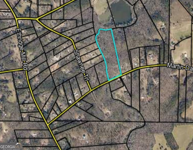 381 Martin Dairy Rd, Milner, GA 30257 - aerial overview of property's location
