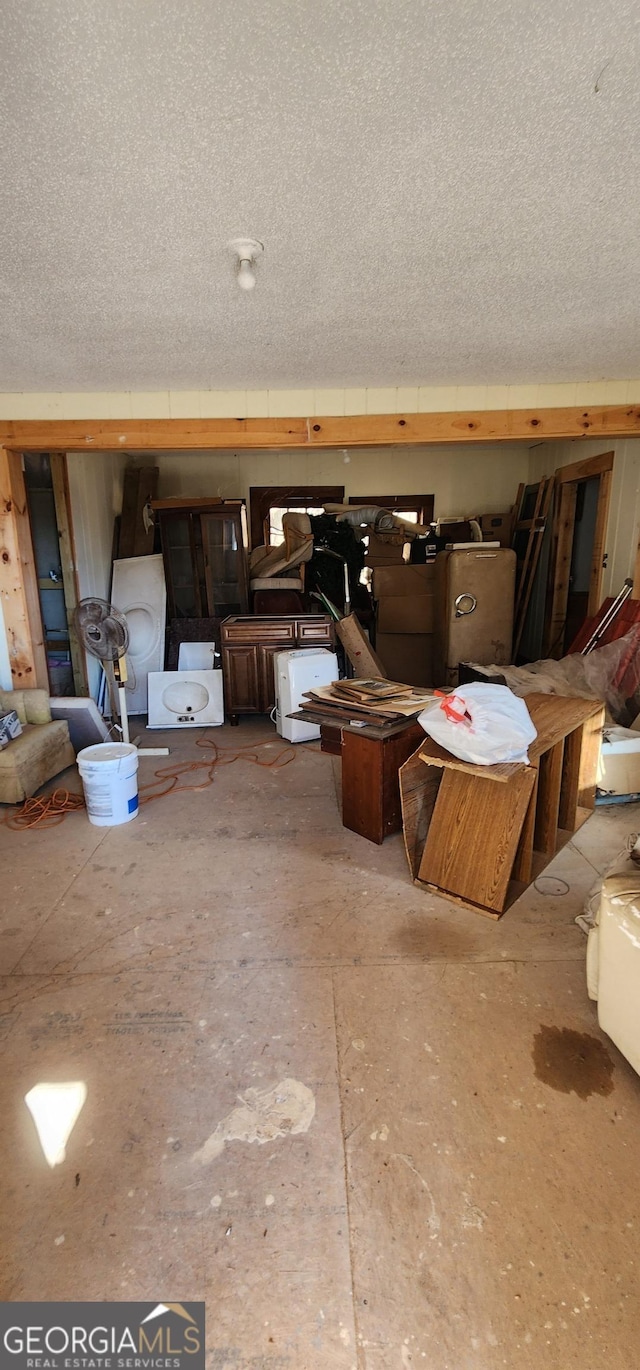 interior space with washer / dryer